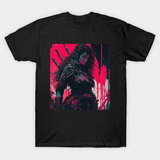 Female Cyberpunk Samurai T-Shirt